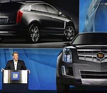 General Motors Chairman and CEO Rick Wagoner talks about the Cadillac Provoq Fuel Cell Concept during its world debut at the Consumer Electronics Show in Las Vegas.